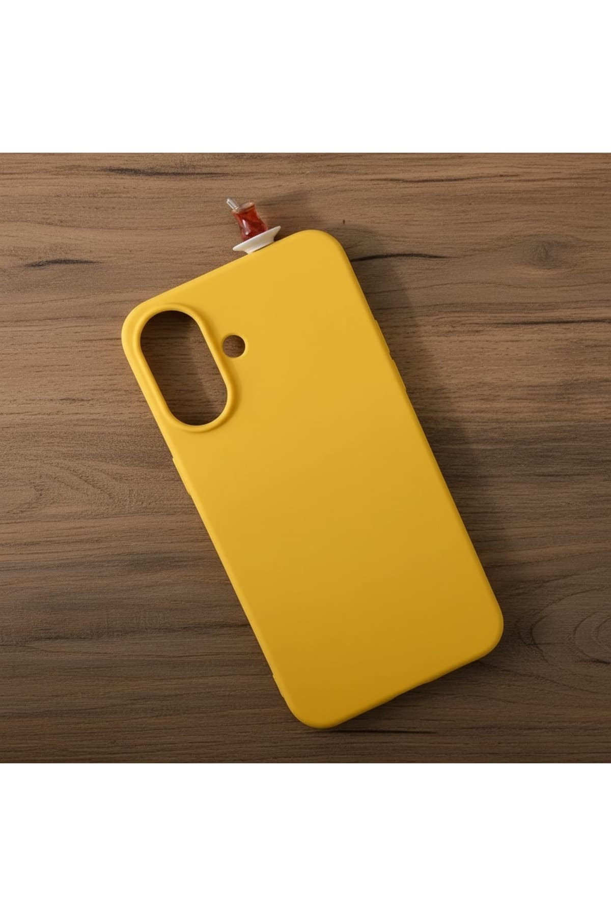 İphone 16 plus çaybardağı figürlü silikon kılıf