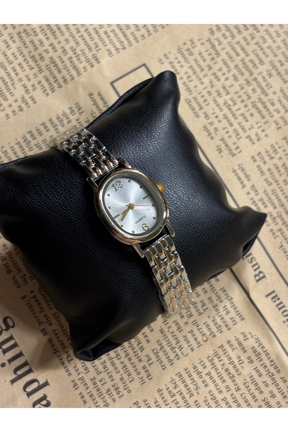 %100 Çelik Vintage Model Quartz saat
