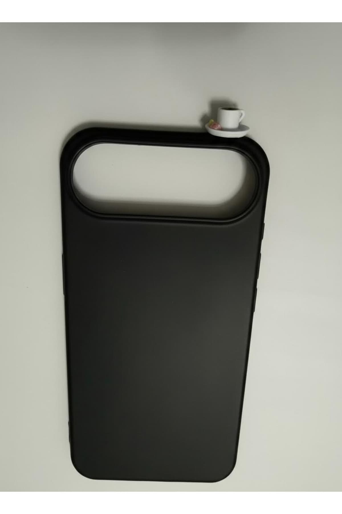 İphone 17 air lokumlu kahve figürlü silikon kılıf