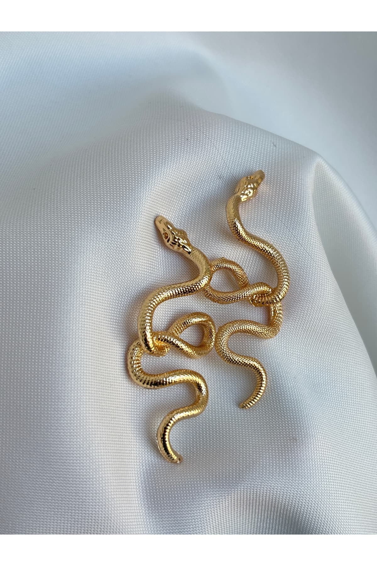 VIP özel tasarım yeni sezon uzun sallantılı Gold yılan küpe