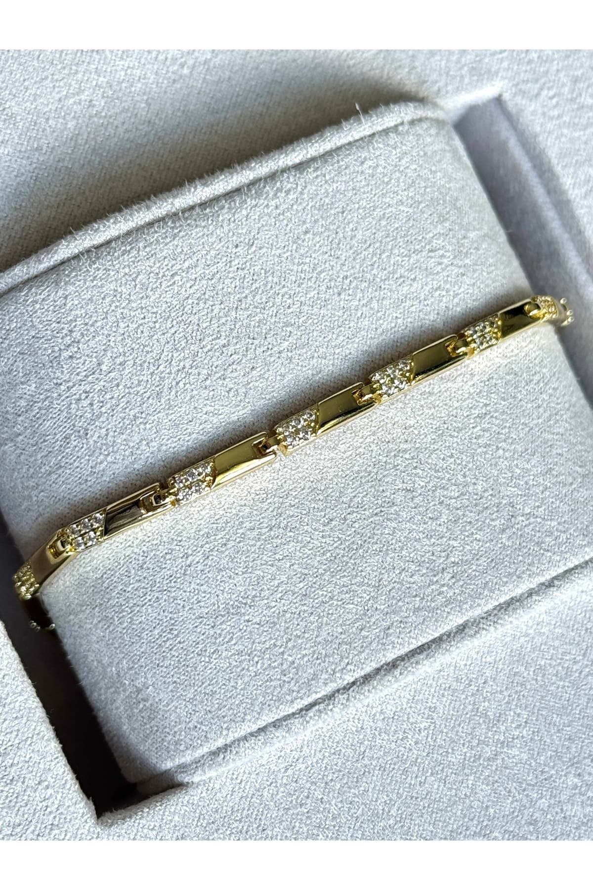 Xuping Çelik gold ince model bileklik