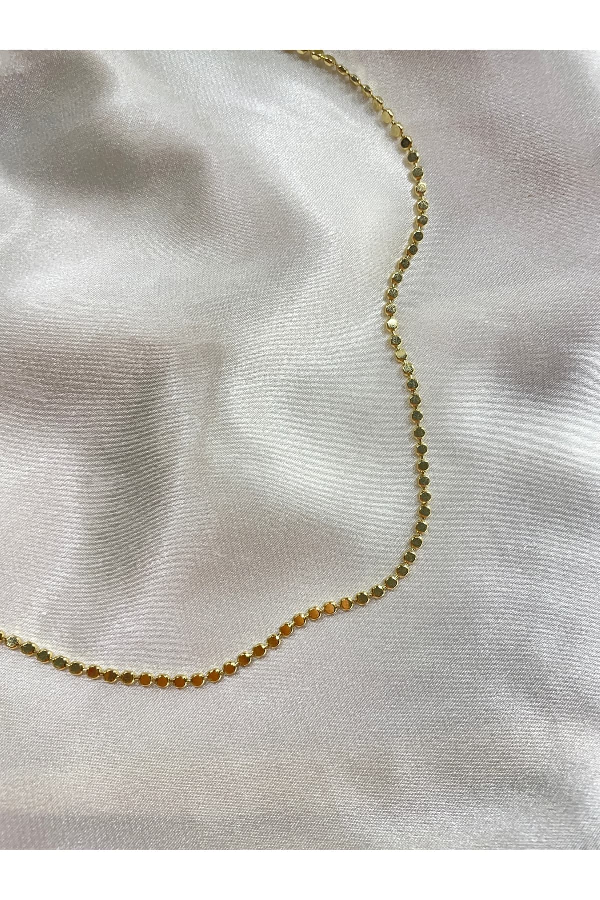 Vıp Çelik Gold Özel Tasarım Gold Zincir Kolye