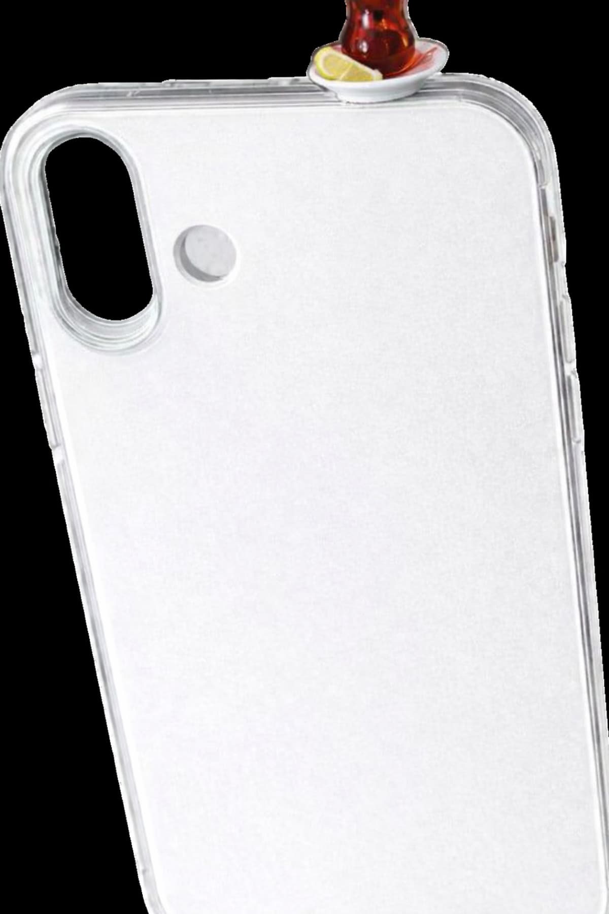 İphone 17 limonlu çay figürlü sararmayan sert şeffaf kılıf(farklı modeller için soru sorunuz)