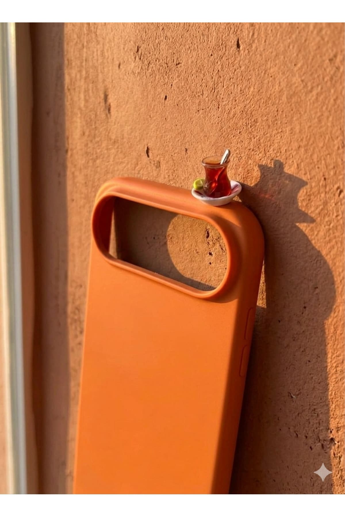 İphone 17 air limonlu çay bardağı figürlü silikon kılıf