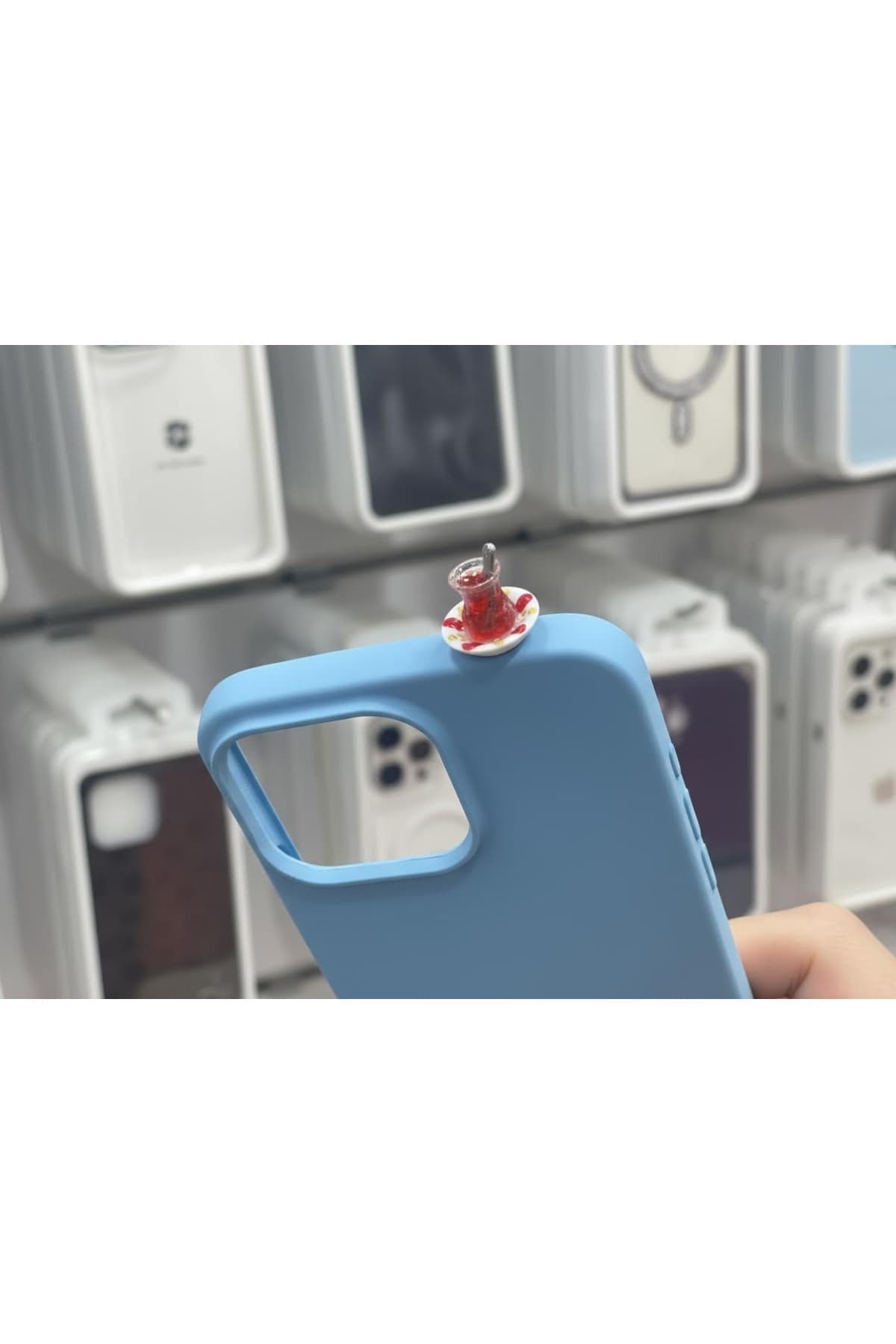 İphone 14 çay bardağı figürlü silikon kılıf(farklı modeller için soru sorunuz)