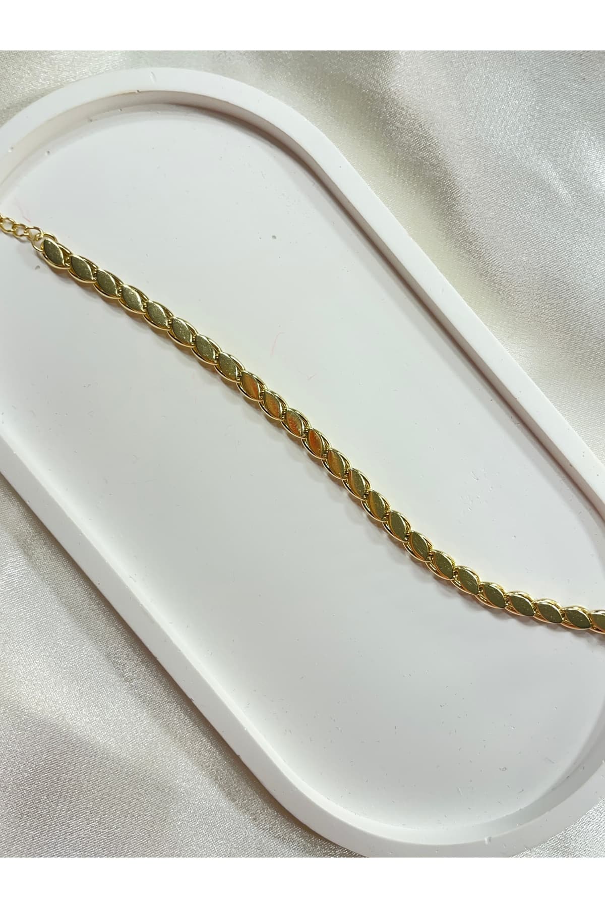 Altın/gold Rengi Vıp %100 Çelik Özel Tasarım Arpa Bileklik