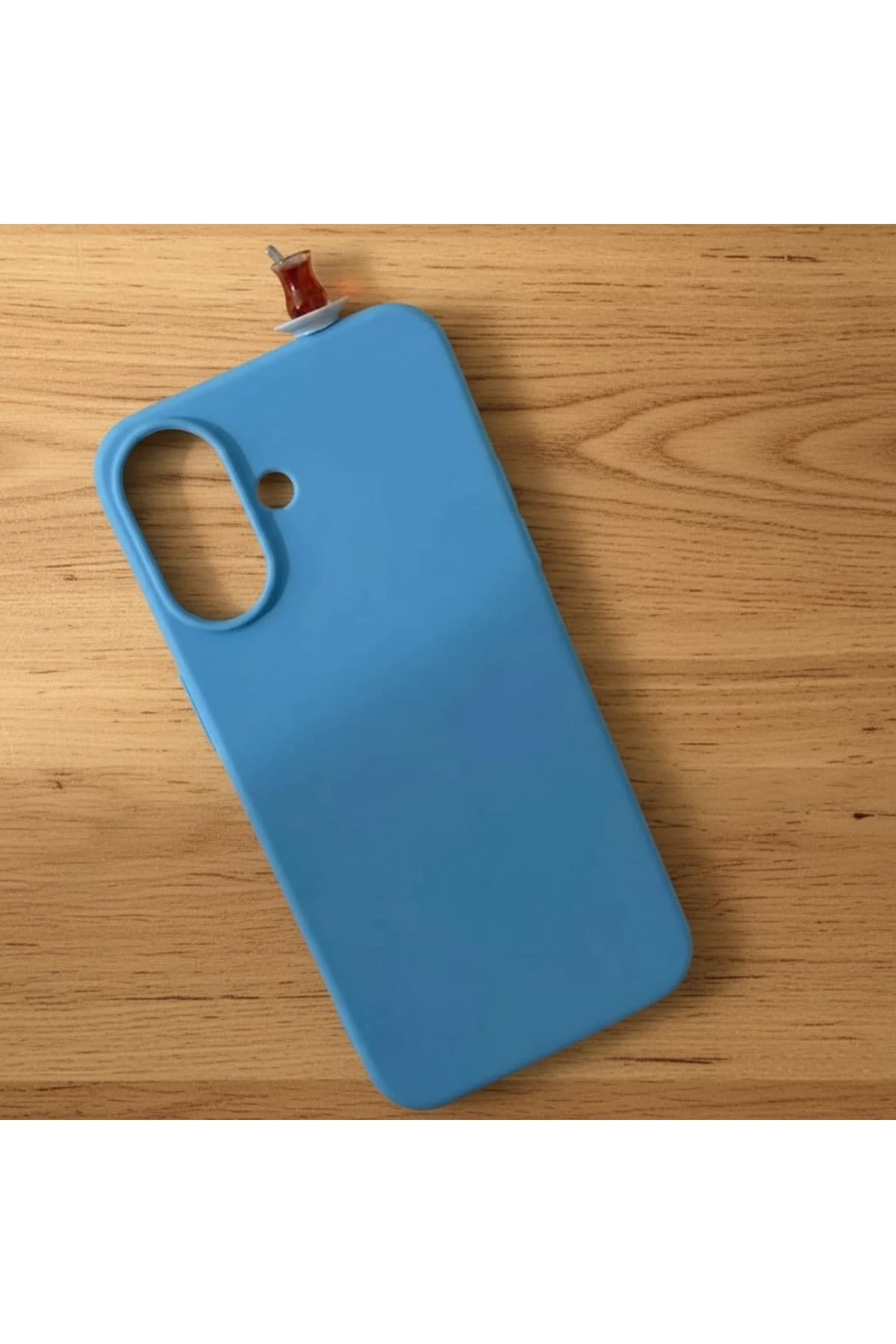 İphone 16 plus çaybardağı figürlü silikon kılıf
