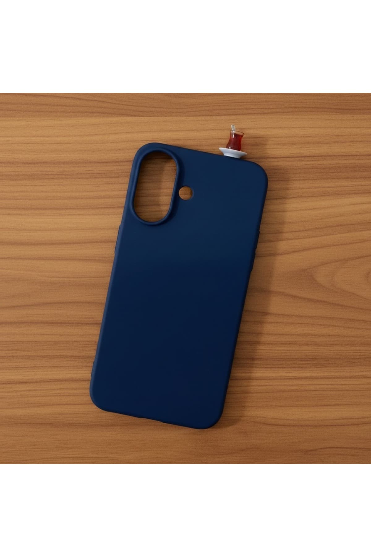 İphone 16 plus çaybardağı figürlü silikon kılıf