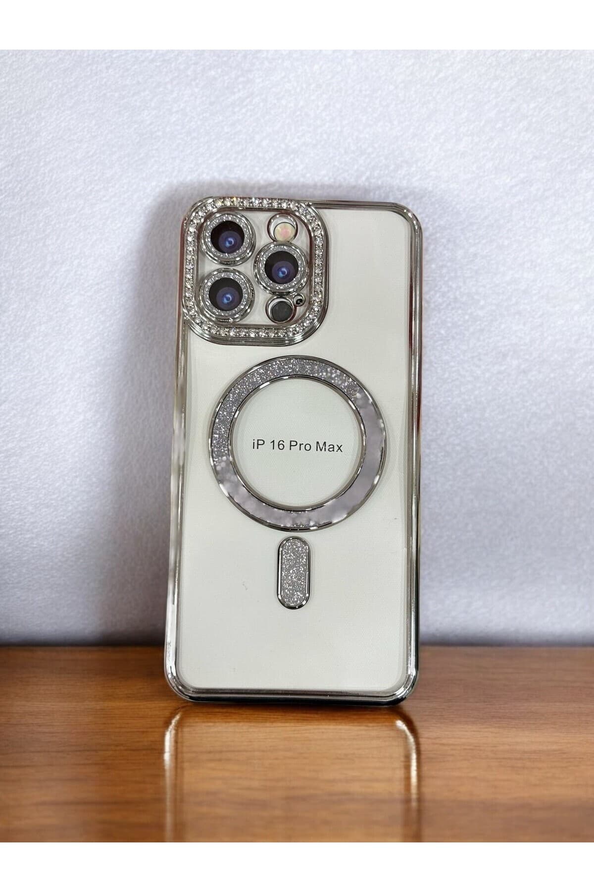iphone11,12,13....16e arası bütün modellerle uyumlu zirkon taşlı şeffaf kılıf