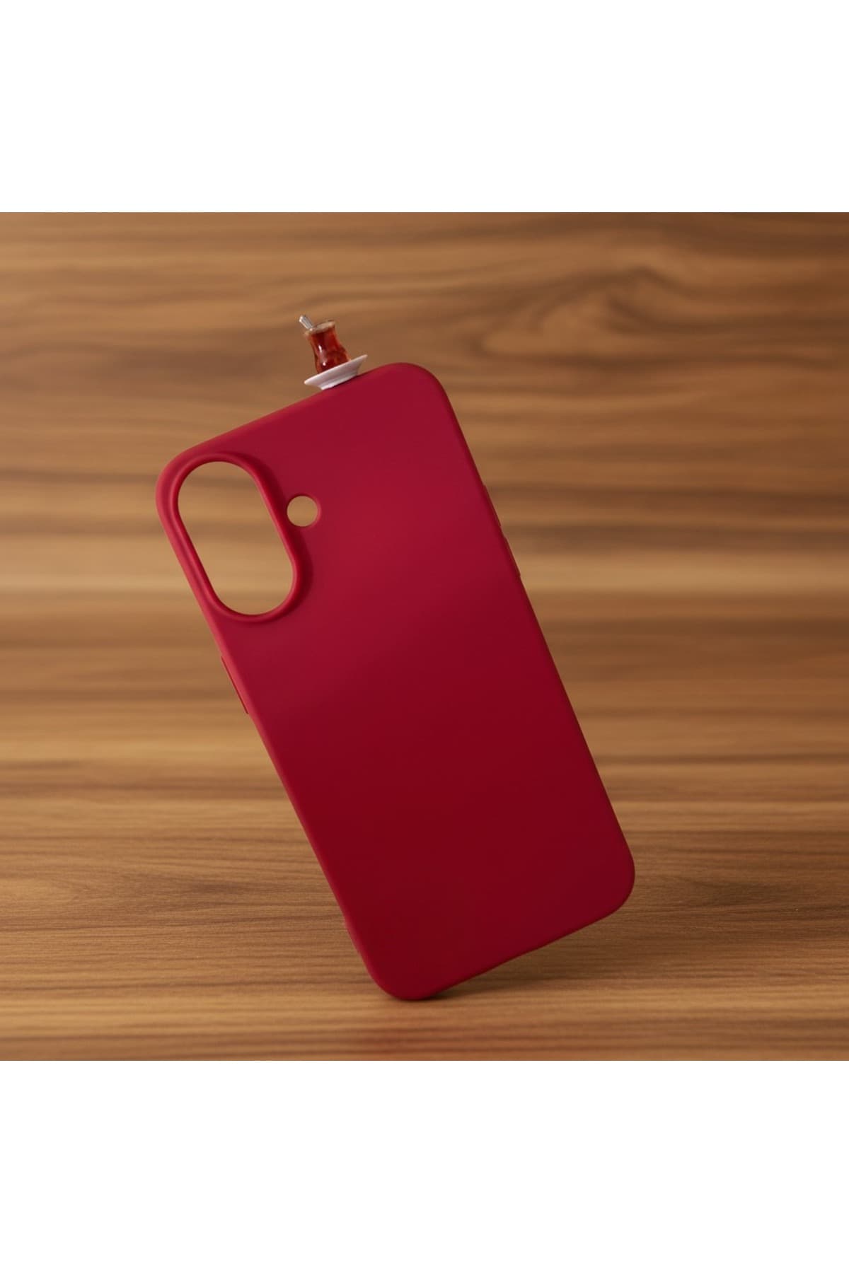İphone 16 plus çaybardağı figürlü silikon kılıf