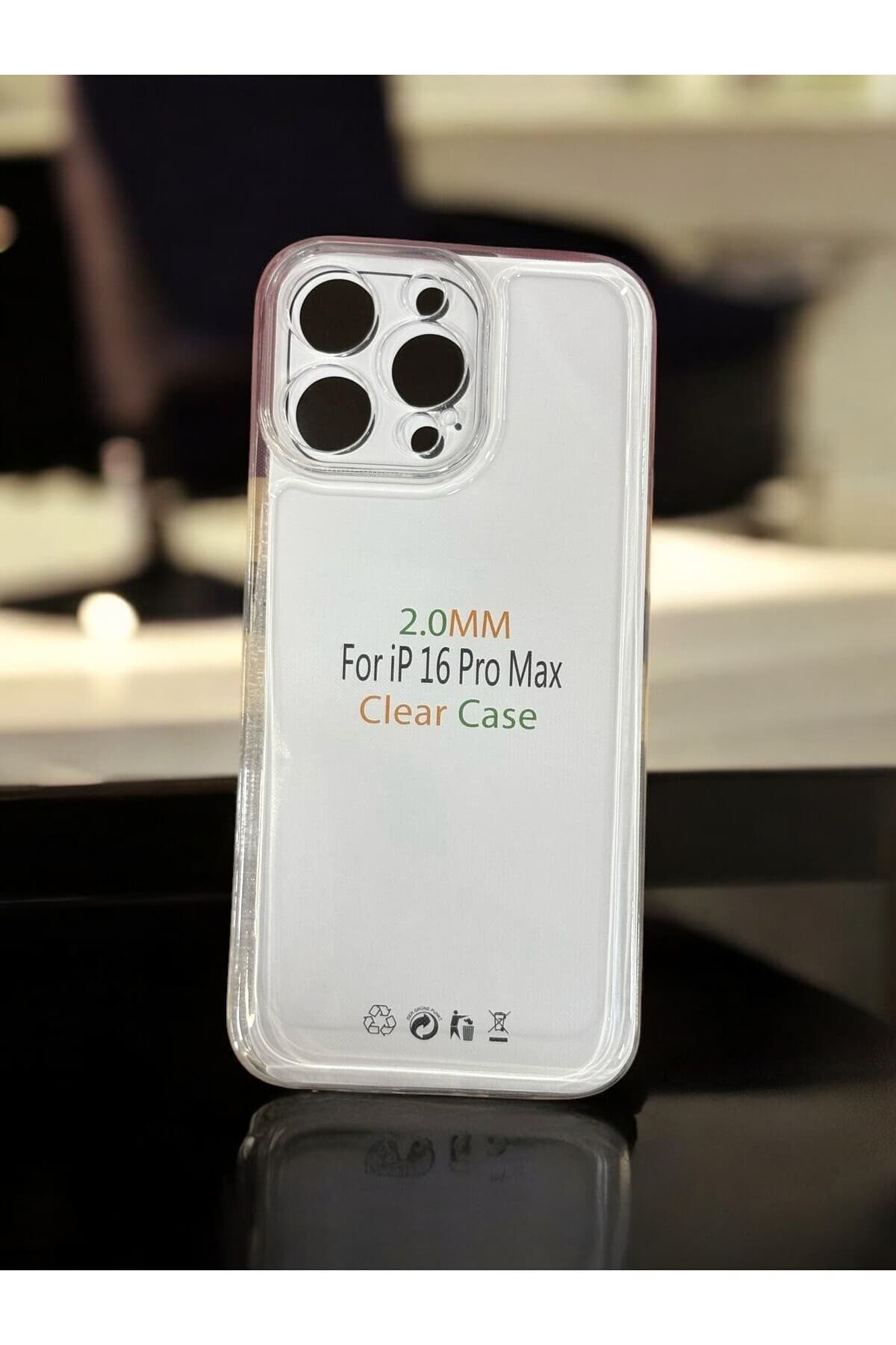 ıphone 16promax uyumlu kamera korumalı şeffaf sararmaz kılıf