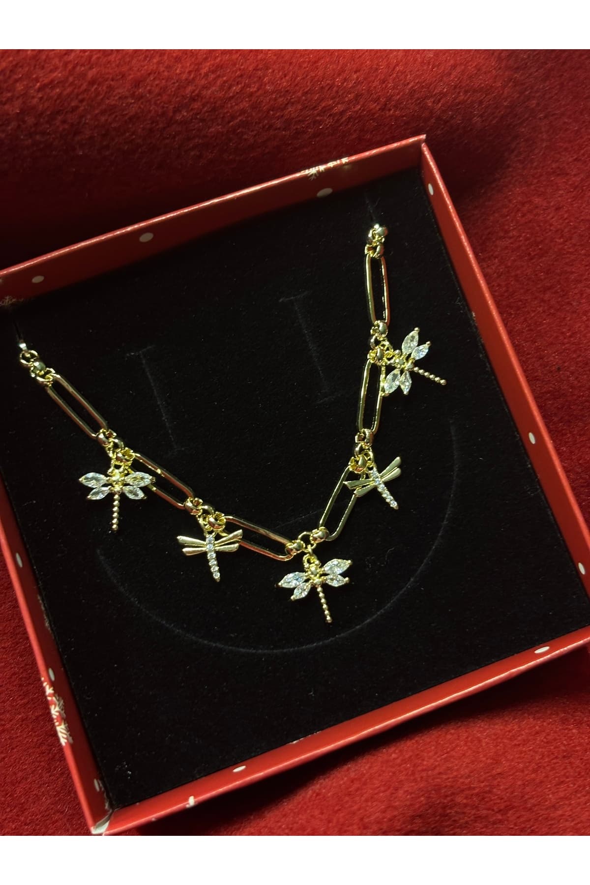 VIP 14 ayar kaplama arı model gold kolye