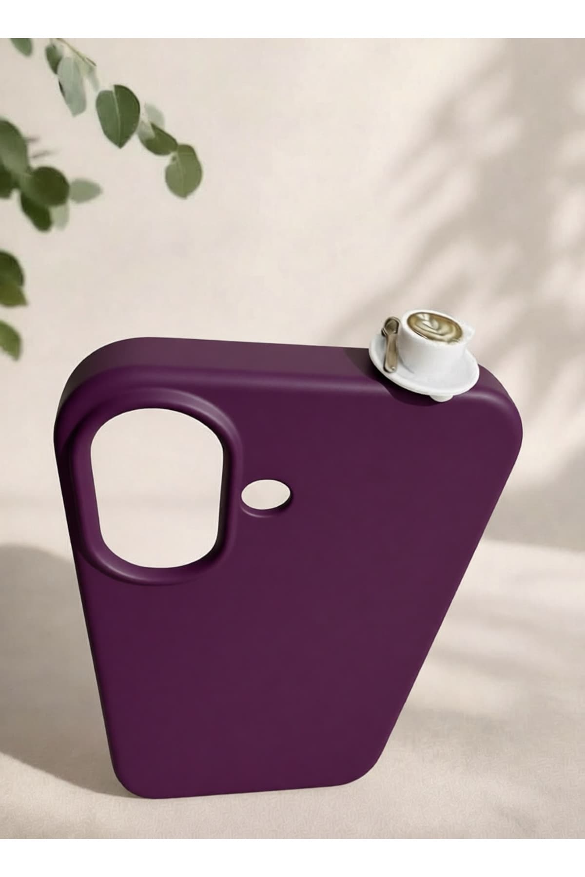 İphone 17 latte figürlü silikon kılıf