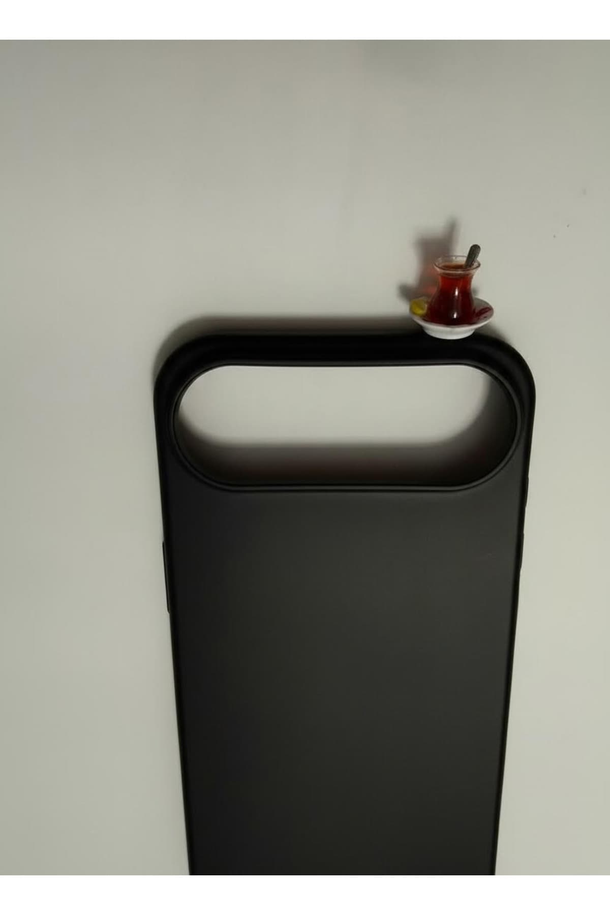 İphone 17 air limonlu çay bardağı figürlü silikon kılıf