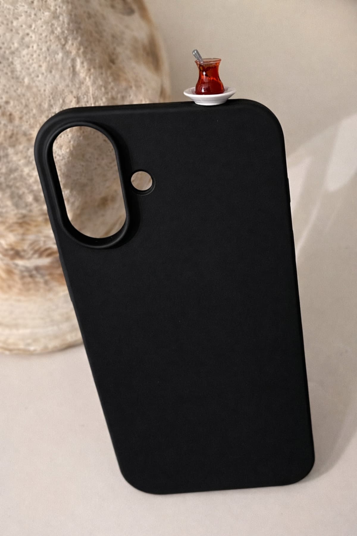 İphone 16 çay bardağı detaylı silikon kılıf