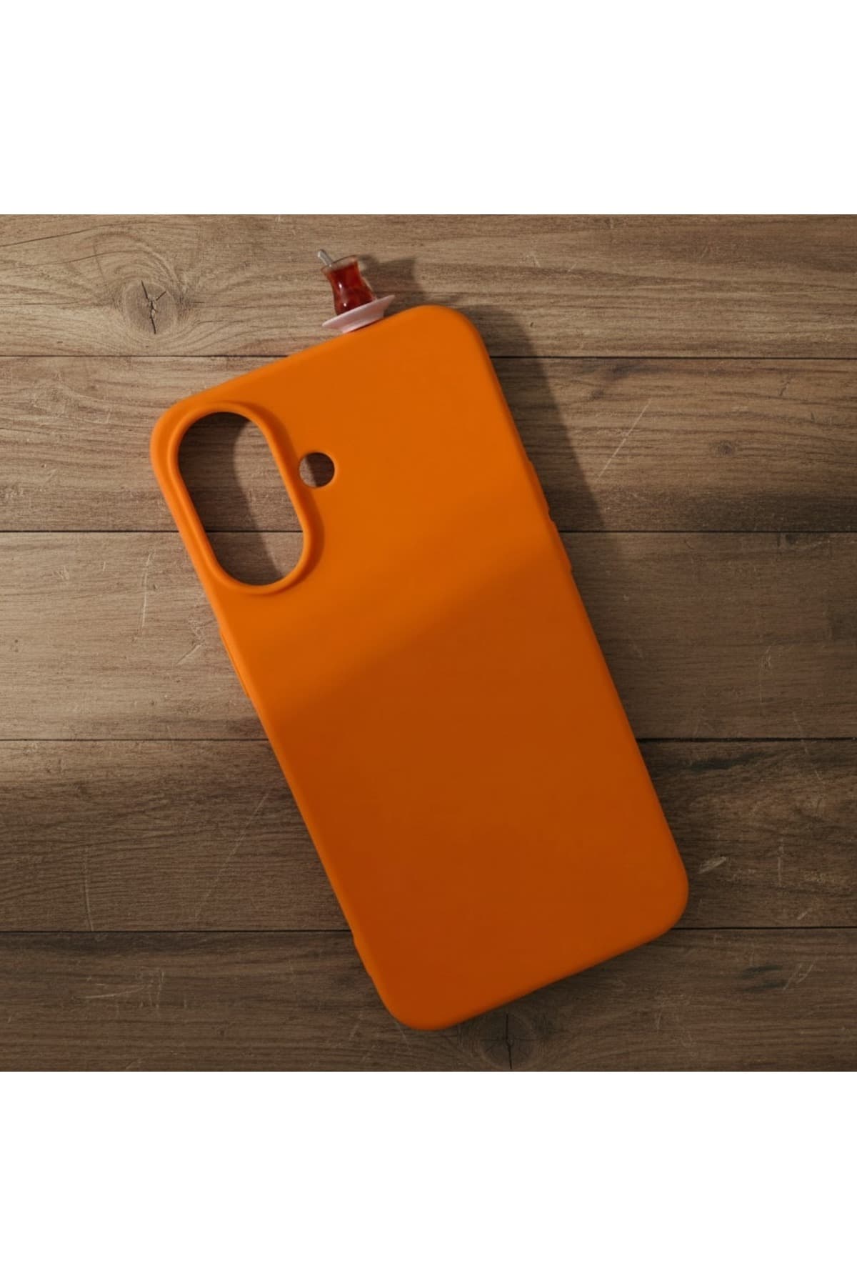 İphone 16 plus çaybardağı figürlü silikon kılıf