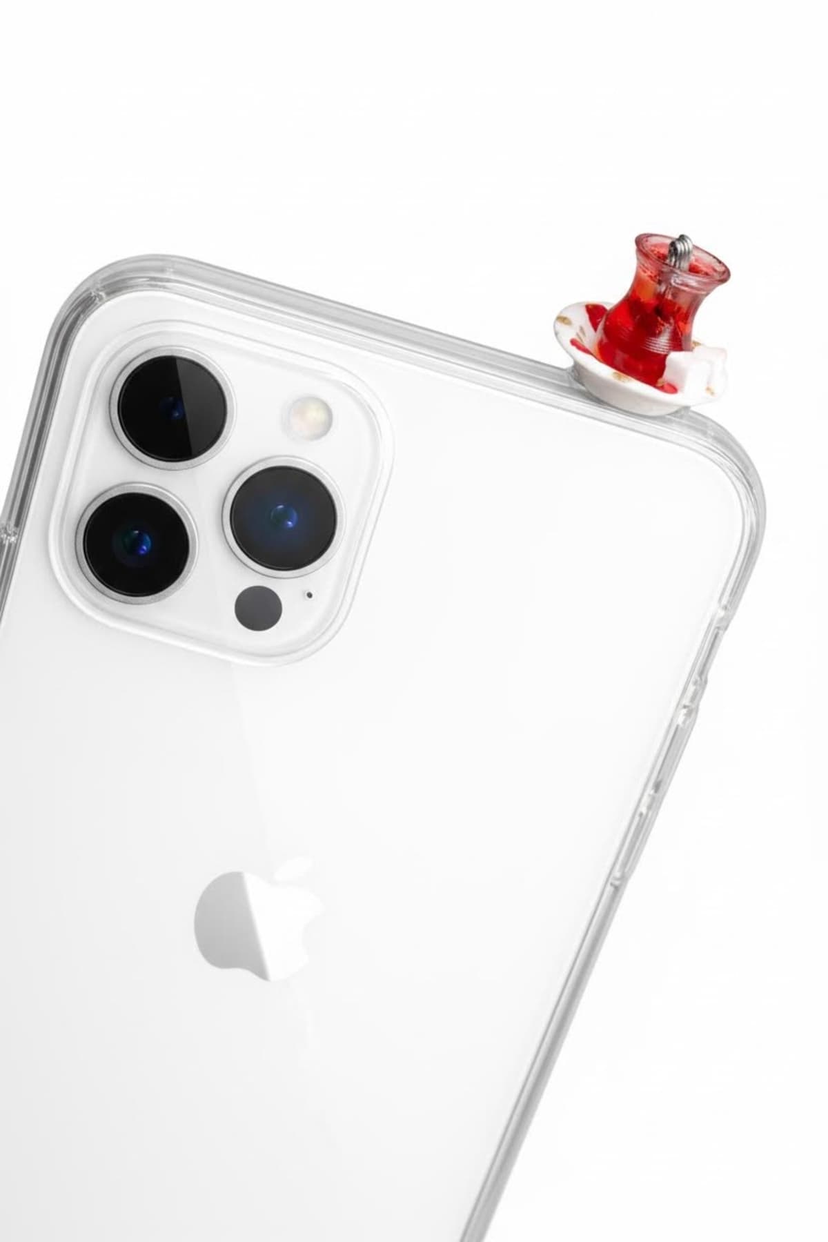 İphone 12 promax şekerli çaylı sararmayan sert şeffaf kılıf(farklı modeller için soru sorunuz)